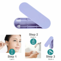 Miniatyrbillede 6 af 6: Rnker Genanvendelig Medicinsk Silikone Grov Friktion Q-Tip til Ørerensning, Glat Q-Tip til Makeup og Touch-ups til Kvinder (2 i 1-pakke, Dyb Blå) Desi Deep Blue