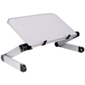 Miniatyrbilde 1 av 4: Sammenleggbart Laptop Stativ Justerbart Stativ Aluminium Bordstativ Universalt Bord Bærbart Ergonomisk Stativ (Hvit)