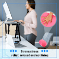 Miniatyrbilde 5 av 7: 2 stk. Mikroperle Rull Pude 11,8 x 6,3 Tommer Myk Pude Bolster Sylindrisk Pude Mikroperle Puter for Sove Hjem Reise Nakke Hode Ryggstøtte Pink Blue