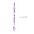 Miniatyrbilde 2 av 6: 10 stk akryl anheng 15 cm lysdekorasjon for lysekroner skudd vindu juletre Purple