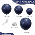 Miniatyrbilde 2 av 7: 130 stk marineblå ballonger i forskjellige størrelser 18\" 12\" 10\" 5\" ballongbue sett perfekt for bursdagsfest, konfirmasjon, babyshower, bryllup, ferie Navy Blue