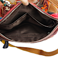 Miniatyrbild 7 av 7: Äkta läder enkel axelväska färgglad damväska handgjord färgkollision handväska crossbody