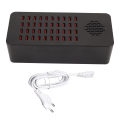 Miniatyrbilde 6 av 6: USB A ladestasjon 200W 40 porter automatisk deteksjon USB hurtiglading dokkingstasjon for flere enheter smarttelefon nettbrett bærbar datamaskin 100 til 240V EU
