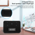 Pikkukuva 6 / 10: Langaton latausasema 15W 3 in 1 Langaton puhelimen laturi Bluetooth-kaiuttimella Digitaalinen herätyskello Black
