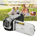 Pikkukuva 2 / 6: D90 1080P 16MP digitaalinen kamera 2,4 tuuman pyörivä näyttö videokamera 16x zoom HD videonauhuri täyttövalolla Silver