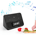 Pikkukuva 1 / 10: Langaton latausasema 15W 3 in 1 Langaton puhelimen laturi Bluetooth-kaiuttimella Digitaalinen herätyskello Black