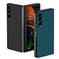 Pikkukuva 3 / 10: Galaxy Z Flip 3 5G -kotelo, Samsung Z Flip 3 ylellinen PU-nahkalompakko suojakotelo korttipaikoilla ja taskulla Samsunille