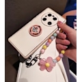 Miniatyrbilde 4 av 5: Mobiltelefonrem Armbånd med Perler Blomster Kreativ Hengetau Nøkkelring Mobiltelefon Lanyard Perle Blomst Anti-Tapt Telefondeksel Lanyard Yellow Flower