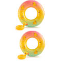 Miniatyrbild 1 av 5: 2-pack Uppblåsbar Anka Pool Float med Dryckeshållare - Rolig Badring för Barn & Vuxna, Sommar Vatten Lounge Flotte för Pool & Strand 2