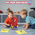 Miniatyrbillede 4 af 7: Sprinkler Raket Launcher Legetøj til Børn - Udendørs Vandlegetøj Vandstænk Raket, Sommerhave Plæner Vandlegetøj Spray 360-Graders Ro Red rocket 25.40 x 12.70 x 12.70 cm