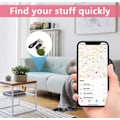 Miniatyrbillede 5 af 6: Læder nøgleringholder etui kompatibel med Apple AirTag, sød beskyttende Air Tag cover med nøglering, anti-scratch finder GPS tracker etui til Rabbit