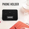 Pikkukuva 4 / 10: Langaton latausasema 15W 3 in 1 Langaton puhelimen laturi Bluetooth-kaiuttimella Digitaalinen herätyskello Black