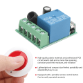 Miniatyrbild 2 av 5: DC12V 433MHz Enkelsidig Relä Fjärrkontroll Trådlös Strömbrytare Mottagare + Sändare Kit Enkelt Handhavande