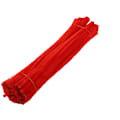 Miniatyrbillede 4 af 5: 100 stk. Rørrensere Fleksible Bøjelige Ren Farve Polyester Chenille Stænger DIY Børns Tidlige Uddannelse Håndlavede Legetøj Red
