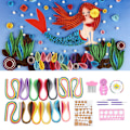 Miniatyrbild 1 av 7: Papper Quilling Set Gradient Ramp Färgglad Scrip DIY Handgjord Konst Hantverk Verktygssats
