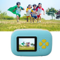 Miniatyrbilde 1 av 6: Direkte kamera 2in HD-skjerm Dual 16MP kamera USB-lading 1080P videoopptak Barnkamera med papirruller Lanyard