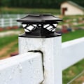 Miniatyrbillede 2 af 5: 2 stk. udendørs solcellelamper til hatstolper LED LED LED LED LED FLOW SOLAR SOLAR SOLAR SOLUS (sort)