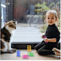 Miniatyrbillede 2 af 5: 20 stykker kattelegetøj, legetøjsspiral fjedre nyhed kæledyrslegetøj farverige spiralfjedre fjeder spiral til kat-AD10--O-