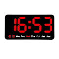 Miniatyrbild 1 av 5: Digital Väggklocka, LED Digital Klocka, 12/24 Timmar, Stora Siffror, Tyst, Eed[mo]