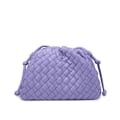 Miniatyrbilde 1 av 5: Molnryggsekk 2024 ny stil veske damer ku skinn rynkete dumpling veske damer håndveske skulderveske MJ51 Lilla Purple 22*9*14cm
