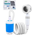 Miniatyrbillede 1 af 5: Genopladelig Camping Brusepumpe - Justerbart Flow til Rejser-PO-