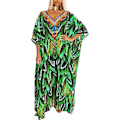 Miniatyrbillede 1 af 5: Dame strandkaftan kjole badedragt cover-up -FD1--O-
