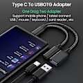 Miniatyrbillede 2 af 5: 2024, Firewire IEEE 1394 6-polet Hun F til USB Han M Kabeladapter Konverter Stik