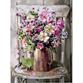 Pikkukuva 1 / 5: (30 × 40 cm, Kukka I) DIY-timanttimaalaus, Kukat 5d Timantti P-YL-