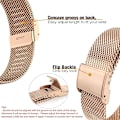 Miniatyrbild 4 av 5: Klockarmband för Garmin Venu 2 Plus/Venu Sq/Vivoactive 5/Vivomove 3, Rostfritt Stål Metall Mesh 20mm Snabbfäste Armband