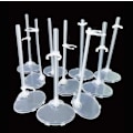 Miniatyrbild 5 av 5: Minidockställ för Barbie-dockor, dockklädesställ, transparent dockställ, hållare för Barbie-dockor, 6-pack