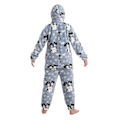 Miniatyrbild 2 av 5: Barn Onesie Pyjamas Sött Mönster Tryck Dragkedja Unisex Mjuk med Huva för Vinter Höst Typ 2