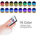Miniatyrbilde 3 av 8: 3D Planet Glasskule Nattlys, Dimbar med 16 RGB-farger, USB Trebase (8cm) c-LN7- c Parent