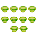 Miniatyrbillede 1 af 5: 10 stk. Beskyttelse Grøntsager Beskyttelse Plante Snegl Krave Beskyttelse Have -AD11--O-