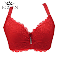 Miniatyrbillede 4 af 4: 80-105 C/D Dame BH Plus Store Størrelser Super Push Up Bralette Blonde Undertøj Sexet Lingeri Bøjle Sort Sort