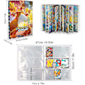 Miniatyrbillede 5 af 5: 9 Lommer 432 Kort Anime Album Bog Pikachu Favorit Spillekortmappe Ringbind -AD9-