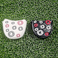 Miniatyrbild 3 av 3: Golfklubbskydd Golfklubb Putter Skydd Läder Huvudskydd Magnetisk Stängning