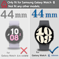 Miniatyrbilde 4 av 4: For Samsung Galaxy Watch 6 44mm Deksel, 2 i 1 Design Full Dekning Galaxy Watch 6 44mm() TPU Deksel Skjermbeskytter For Samsung Smart Watch 6 44mm