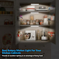 Miniatyrbild 3 av 5: Set med 3 LED-rörelsesensorlampor för inomhusbruk, garderobslampa 10 LED-AD10--O-