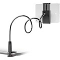 Miniatyrbillede 1 af 5: Svanehals Tablet Holder, Tablet Stand til Seng Svanehals Beslag Fleksibel Arm 360 Klemme