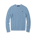 Miniatyrbild 1 av 2: PoloRalphLauren Herrstickad Tröja Rund Hals Lös Casual Långärmad Stickad Tröja Ljusblå Light Blue L