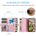 Miniatyrbilde 5 av 5: Motorola Edge 50 Neo 5G PU Lær Etui med Glidelås Lommebok 9 Kortspor Flerfarget