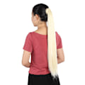 Miniatyrbilde 3 av 5: Lang Rett Hårforlengelse Hestehale Parykk Clip in Hestehale Falskt Hår Styling 01#