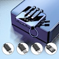 Miniatyrbillede 3 af 3: Powerbank med 10.000 mAh Dobbelt 2x USB LCD Display Eksternt Batteri Hurtig Opladningsfunktion Oplader, Blå, til iPhone/Huawei/Xiaomi/Samsung