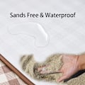 Miniatyrbillede 2 af 4: Strandtæppe Ekstra Stort Picnic Tæppe Sandfrit Vandtæt Udendørs Indendørs Tæppe Letvægts Let At Folde Praktisk Måtte Bærbart Strand-AD10--O-