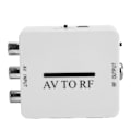 Miniatyrbilde 3 av 5: Video Konverter Mini Lydadapter TV Forsterker RCA AV CVSB til RF 67.25 MHz 61.25 MHz