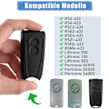 Miniatyrbilde 5 av 5: 2 stk Garasjeportåpner Fjernkontroll for RSC2-433 RSE2-433, RSZ1-433, Håndholdt Sender for Liftronic{GKS}