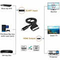 Miniatyrbillede 4 af 5: Scart til HDMI Konverter, Alt-i-Én SCART til HDMI Adapter, 1080P【mo】