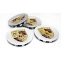 Pikkukuva 1 / 2: 75MM 4 kpl Porsche Hopea Keskikuppi (Yksittäinen)