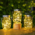 Miniatyrbillede 1 af 4: 3-pak Udendørs Solcellelamper - 30LED Udendørs Solcellehavelamper, IP65 Vandtæt Udendørslygte-AD10--O-