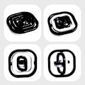 Miniatyrbillede 5 af 5: 3D uendelig flip sort og hvid finger gyro kreativ fingerspids gyro dekompressionslegetøj[mo]